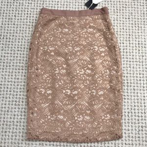 NWT Club Monaco Celeste Lace Skirt Sz 00
